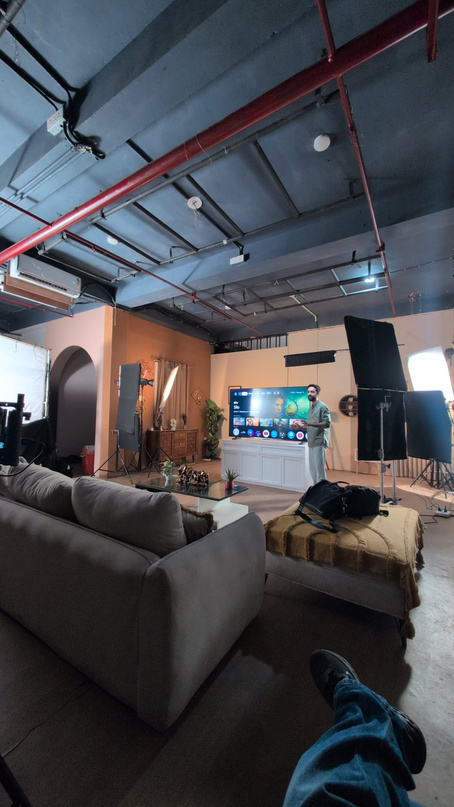 Behind the scenes on a Hello World Studio production